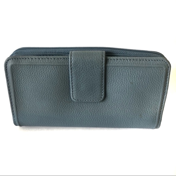 Rolfs Handbags - Rolf’s Genuine Leather Wallet, Incline Blue